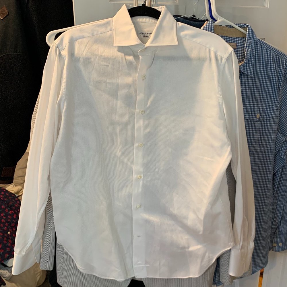Allesandro Gherardi White Button Down Shirt